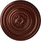 Ekena Millwork Pearl Ceiling Medallion (Fits Canopies up to 1 7/8"), 26 1/4"OD x 1 1/2"P, Antique Copper CM26PEACS - alternate 1